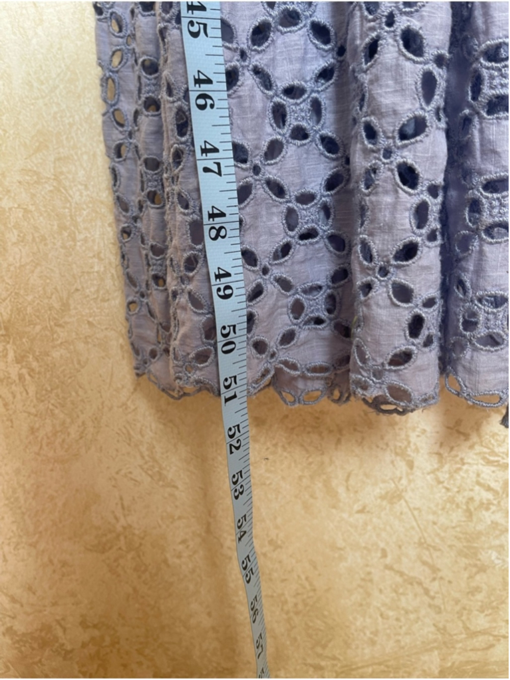 Free People Perfect Storm Smocked Eyelet Maxi Dress Lavender Purple Size S - Picture 12 of 16